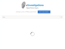 Tablet Screenshot of einvestigations.com